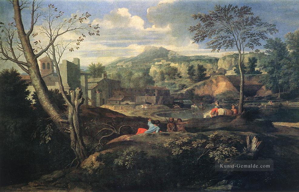 Ideal Landschaft klassische Nicolas Poussin Ölgemälde